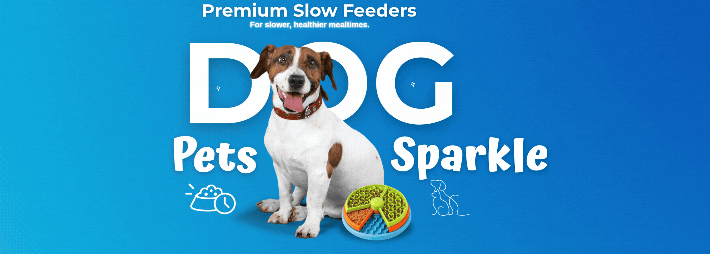 Pets Sparkle premium slow feeders for happier, healthier pets